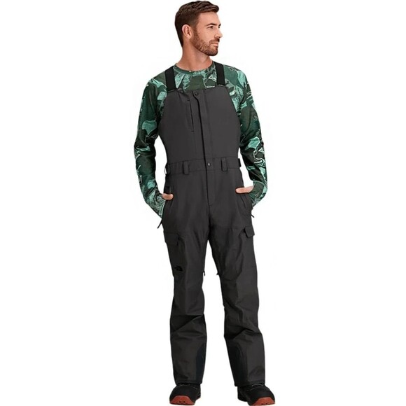 THE NORTH FACE Men's FREEDOM BIB Snow Pants Standard Fit NWT ASPHALT GRAY $230 - Picture 1 of 7